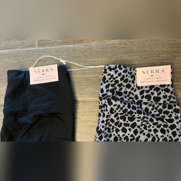 2pk Ladies Soft Capri Leggings - Picture 4 of 4